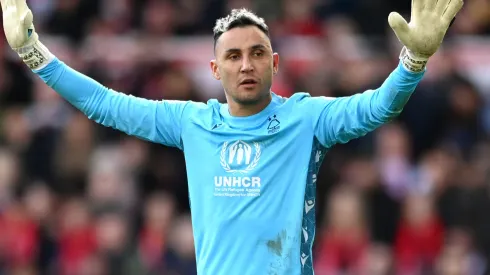 Keylor Navas jugando para Nottingham Forest 
