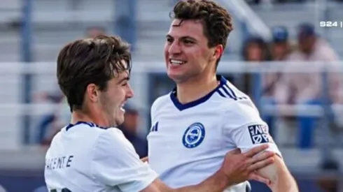 Gino Vivi metió un gran gol en la victoria del equipo filial del LA Galaxy. (Foto: VCFC)
