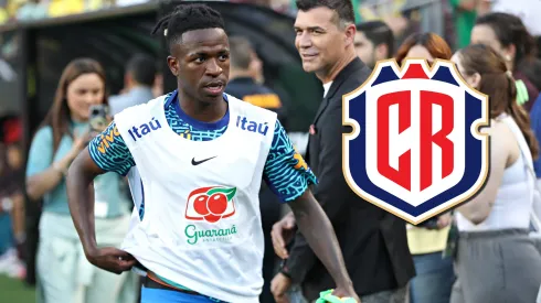 COLLEGE STATION, TEXAS – JUNE 8: Vinicius Junior #7 of Brazil  attends an international friendly match against Brazil at Kyle Field on June 8, 2024 in College Station, Texas. (Photo by Omar Vega/Getty Images)
