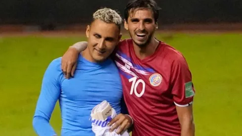 Keylor rNavas y Bryan Ruiz, dos de los legionarios más importantes de Costa Rica.
