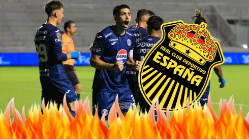 Sebastián Cardozo no se guardó nada contra Real España.
