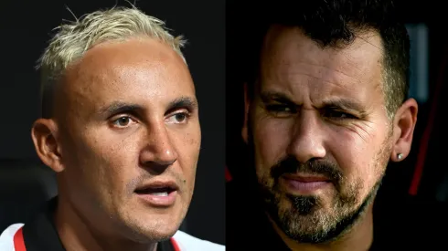 Cristian Fabbiani le deja las cosas claras a Keylor Navas.
