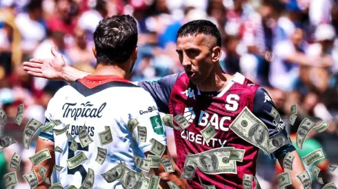 Celso Borges y Mariano Torres. (Foto: Concacaf)
