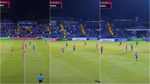 El cotejo entre Cartaginés y Motagua no se detuvieron debido al sismo. 
