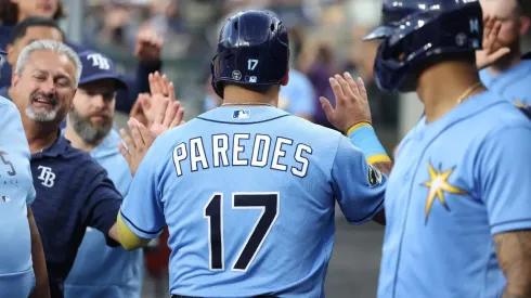 Isaac Paredes es parte de lo alto de algunas estadísitcas entre los antesalistas de la MLB.
