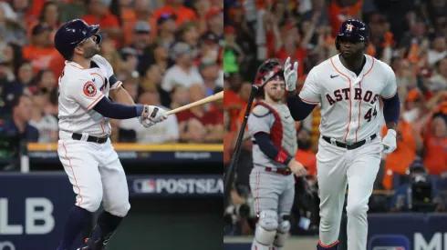 José Altuve y Yordan Álvarez dieron HR en su debut de los playoffs 2023.
