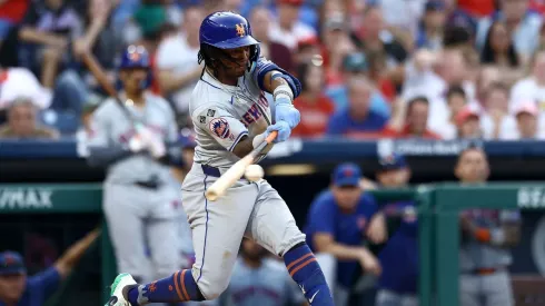 Luisangel Acuña lució en su primer encuentro en Las Mayores ante Phillies.
