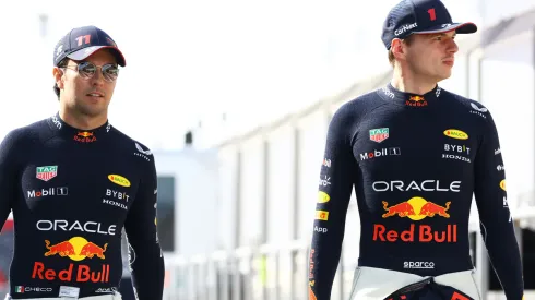 Checo Pérez y Max Verstappen en las prácticas de la semana pasada-Getty Images
