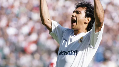 Hugo Sánchez marcó época en Real Madrid. Fuente: Getty
