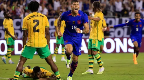 Brandon Vázquez celebra su gol en Copa Oro. | Getty Images
