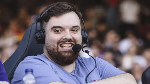 BARCELONA, SPAIN – JUNE 01: Ibai Llanos commentating at the CUPRA Next Gen Cup match at Camp Nou on June 01, 2022 in Barcelona, Spain. The streamer Ibai Llanos has organized a football match at the Camp Nou where his streamer friends played in the "Team-Ibai&Co" against the team made up of professional footballers and international streamers "Cupra-Barça". The match has been broadcast on Ibai's Twitch channel. (Photo by Cesc Maymo/Getty Images)
