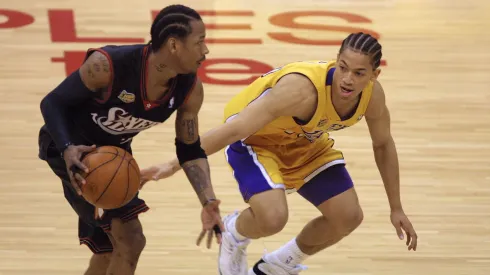 Tyronn Lue en su etapa como jugador de los Lakers.
