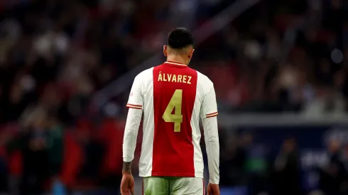 AMSTERDAM, NETHERLANDS – OCTOBER 04: Edson Alvarez of Ajax looks on during the UEFA Champions League group A match between AFC Ajax and SSC Napoli at Johan Cruyff Arena on October 04, 2022 in Amsterdam, Netherlands. (Photo by Dean Mouhtaropoulos/Getty Images)
