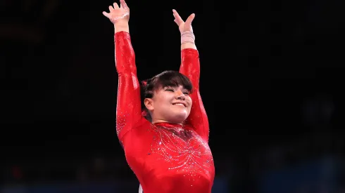 TOKYO, JAPAN – AUGUST 01: Alexa Moreno of Team Mexico competes in the Women's Vault Final on day nine of the Tokyo 2020 Olympic Games at Ariake Gymnastics Centre on August 01, 2021 in Tokyo, Japan. (Photo by Laurence Griffiths/Getty Images)
