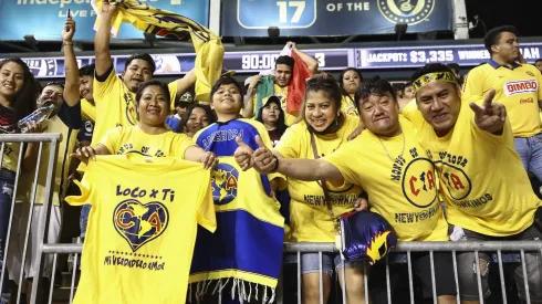 CHESTER, PENNSYLVANIA – SEPTEMBER 15: Club America fans cheer during the semifinal second leg match of the CONCACAF Champions League 2021 between Philadelphia Union and Club America at Subaru Park on September 15, 2021 in Chester, Pennsylvania. (Photo by Tim Nwachukwu/Getty Images)
