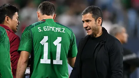 Jaime Lozano, DT de la Selección Mexicana, no alineó de inicio a Santi Giménez. | Imago7
