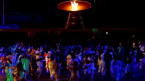 Espectáculo de música y baile en la inauguración de los Juegos Panamericanos de Chile 2023. Foto: Getty images
