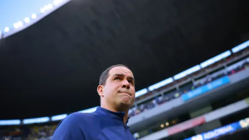 MEXICO CITY, MEXICO – JULY 15: Andre Jardine, coach of America looks on prior the 3rd round match between America and Puebla as part of the Torneo Apertura 2023 Liga MX at Azteca Stadium on July 15, 2023 in Mexico City, Mexico. (Photo by Hector Vivas/Getty Images)
