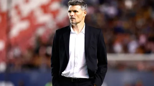 SAN LUIS POTOSI, MEXICO – MAY 10: Fernando Ortiz head coach of America looks on prior the quarterfinals first leg match between Atletico San Luis and America as part of the Torneo Clausura 2023 Liga MX at Estadio Alfonso Lastras on May 10 in San Luis Potosi, Mexico. (Photo by Leopoldo Smith/Getty Images)
