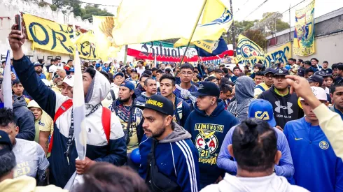 Cientos de aficionados despiden al América antes de viajar a Monterrey para la Gran Final. | @ClubAmerica
