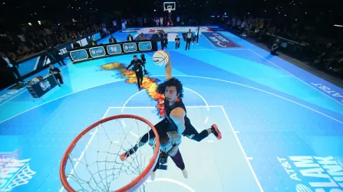 INDIANAPOLIS, IN – FEBRUARY 17: Jaime Jaquez Jr. #11 of the Miami Heat during the AT&T Slam Dunk Contest as a part of State Farm All-Star Saturday Night on Saturday, February 17, 2024 at Lucas Oil Stadium in Indianapolis, Indiana. NOTE TO USER: User expressly acknowledges and agrees that, by downloading and/or using this Photograph, user is consenting to the terms and conditions of the Getty Images License Agreement. Mandatory Copyright Notice: Copyright 2024 NBAE (Photo by Nathaniel S. Butler/NBAE via Getty Images)
