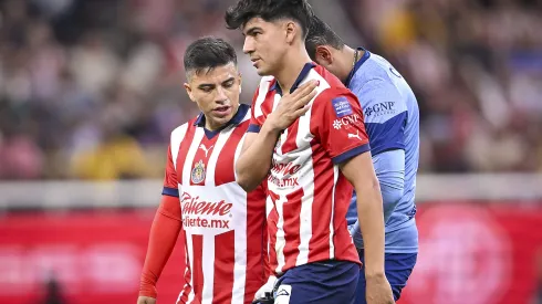 Guadalajara, Jalisco a 15 de Mayo del 2024. @@@ durante el partido de ida de la Semifinal del torneo Clausura 2024 de la Liga BBVA MX, entre las Chivas rayadas de Guadalajara y las águilas del América, celebrado en el estadio Akron. Foto: Imago7/ Etzel Espinosa
