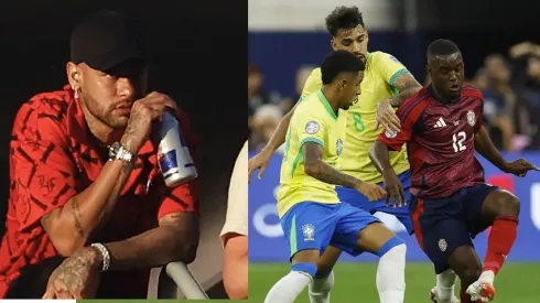 Neymar acudió a ver el debut de Brasil en la Copa América 2024.
