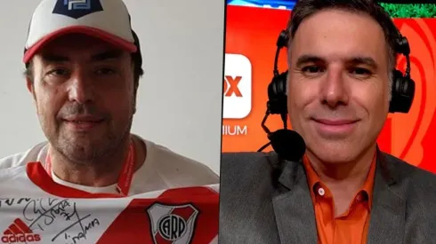 Atilio Costa Febre y Marco de Vargas, relatores que enloquecieron con el triunfo de River.
