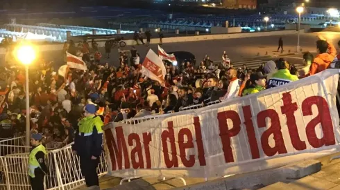 La gente de River en Mar del Plata.
