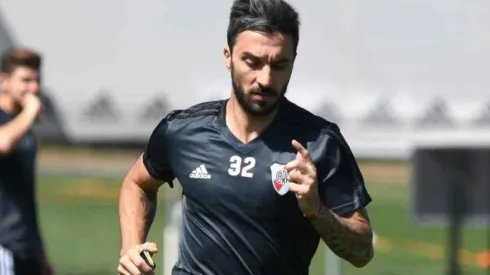 Scocco trabaja a contrarreloj para estar disponible ante Boca.
