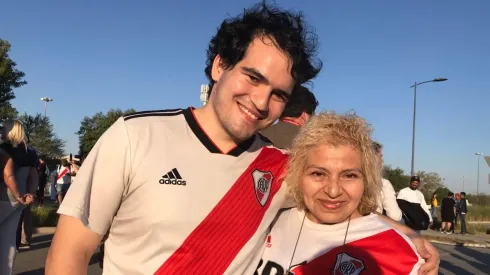 Mariano es un hincha de River privilegiado.
