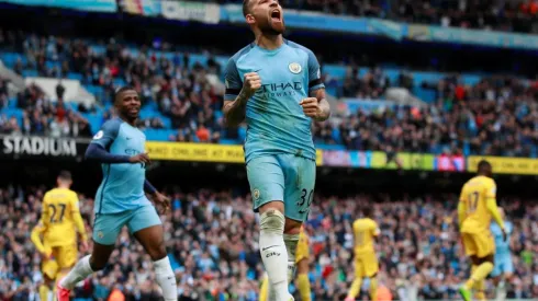 Otamendi, defensor de Manchester City y fanático de River.
