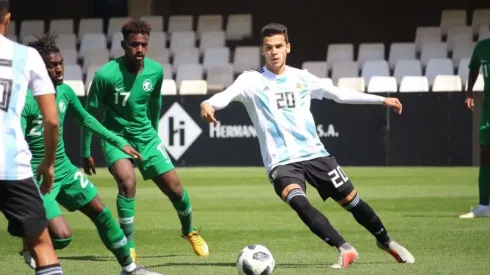 Ferreira vistiendo la camiseta de la Sub-20 ante Arabia Saudita.
