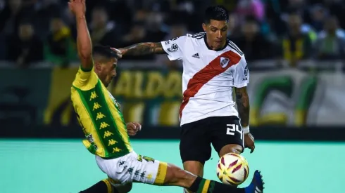 Enzo Pérez, uno de los puntos altos en River.
