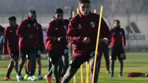 River se entrenó esta mañana en Ezeiza.
