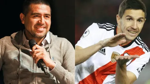 Riquelme le tiró flores a Nacho Fernández.
