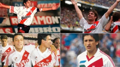 Algunos de los sponsors que River tuvo a lo largo de su historia.
