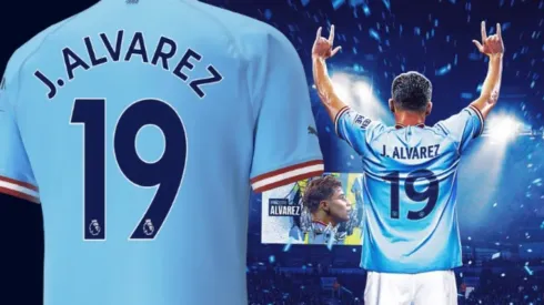 Julián Álvarez usará la camiseta número 19 en Manchester City.
