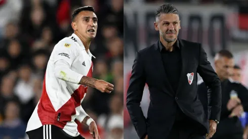 Micho y varios mimos para el cordobés en una noche muy emotiva. (Foto: LPM y Getty).