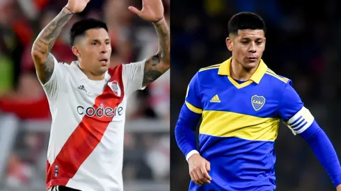 Enzo Pérez tuvo un fuerte cruce jamás conocido con Marcos Rojo. (Foto: Getty).