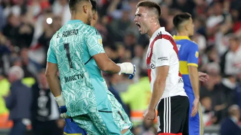 Palavecino le gritó el gol en la cara a sus rivales.
