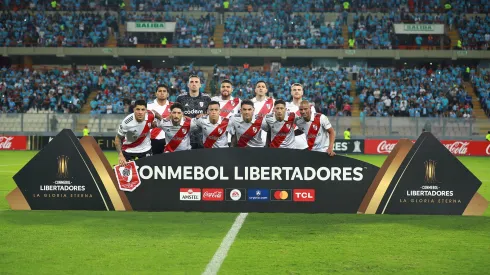Los once de River que salieron a jugar en Lima.
