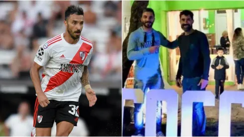 Nacho Scocco junto a su hermano.