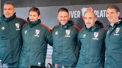 Demichelis y su cuerpo técnico