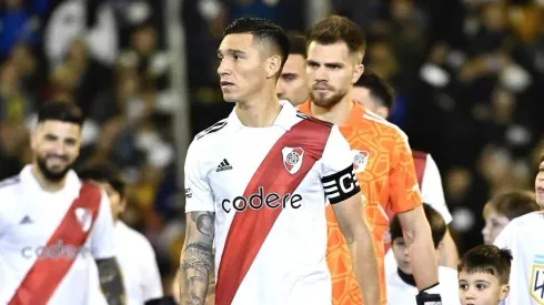 El Colo llevó la cinta de capitán por primera vez en el ciclo Demichelis,
