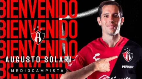 Augusto Solari jugará en Atlas de México
