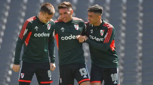 El plantel de River se entrenó en un clima distendido