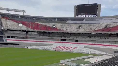 Siguen las obras en el Monumental.