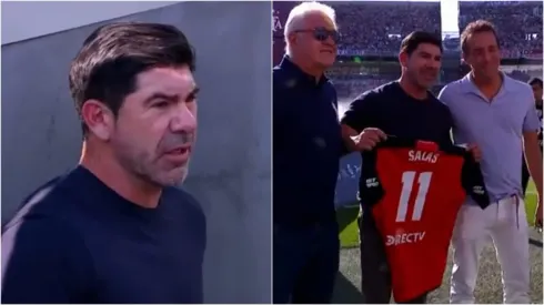 Marcelo Salas visitó nuevamente el Monumental
