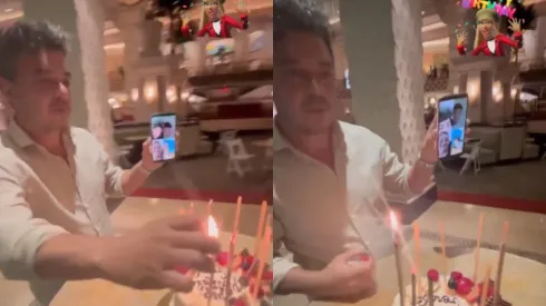 VIDEO | Gallardo festejó el cumpleaños de su pareja y reunió a toda la familia